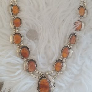 Baltic Amber silver necklace